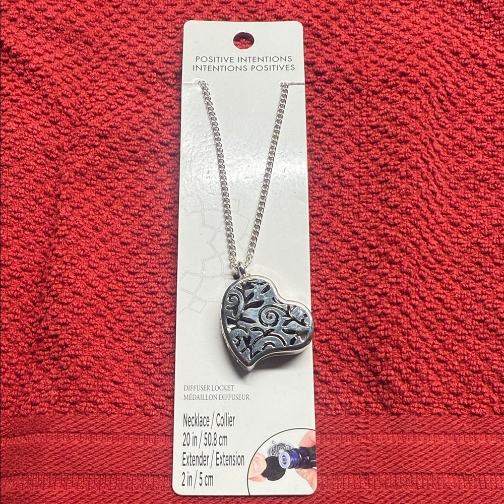Silver Heart Locket Necklace